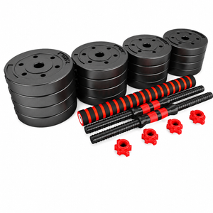 Fitness Master 20kg Adjustable Dumbbell Set Barbell Home GYM Exercise Weights Fitness Workout