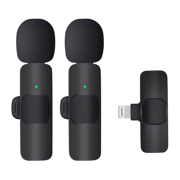 Catzon Dual Wireless Lavalier Microphone For Iphone Ipad Noise Reduction