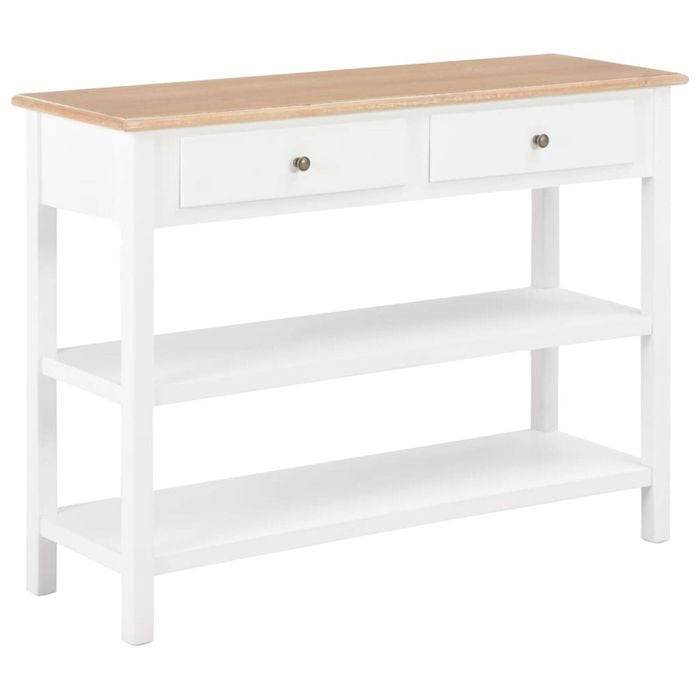 vidaXL Sideboard White 110cm Buffet Storage Cabinet Living Room Furniture