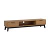 Modern Furniture MALTON Entertainment TV Unit 180cm - Natural & Black