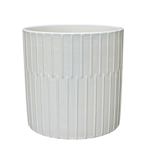 Northcote Pottery 17 x 17cm White Bodhi Cylinder Ceramic Indoor Pot