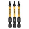 DeWALT FLEXTORQ 57mm TX10 Screwdriver Bit DWAF2TX10IR3 - 3 Pack