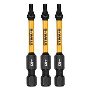 DeWALT FLEXTORQ 57mm TX10 Screwdriver Bit DWAF2TX10IR3 - 3 Pack
