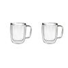 2x 2pc Coffee Culture Millie Double Wall Insulated Glass Mug Set Hot/Cold 475ml