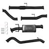 Ignite Exhausts Turbo Back For Toyota Hilux 3l D4d 3" No Cat With Muffler Black Aluminised Steel