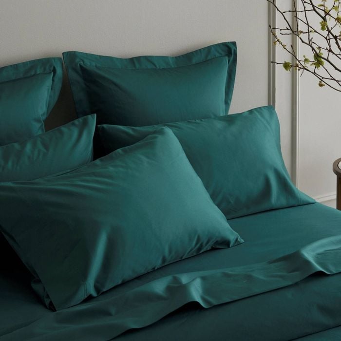 Bedding Co. Pillow Case Set 1200TC Egyptian Cotton Emerald Green European