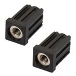 Richmond 25mm x M10 Square Threaded Tube Insert - 2 Pack