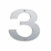 Sandleford 100mm Stainless Steel House Number 3