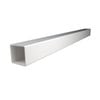 Think Fencing 127mm White PVC Blank Post For 2340 x 1800mm Mystique and Mystique with Lattice fence panel