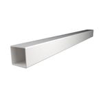 Think Fencing 127mm White PVC Blank Post For 2340 x 1800mm Mystique and Mystique with Lattice fence panel