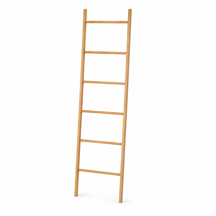 Clevinger Bamboo 6 Step Freestanding Towel Ladder Rack 182cm