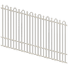 ProtectorAl 1201 - 2400 x 1500mm Surfmist Raked Up to 15º Loop And Spear Top Pool Fence Panel