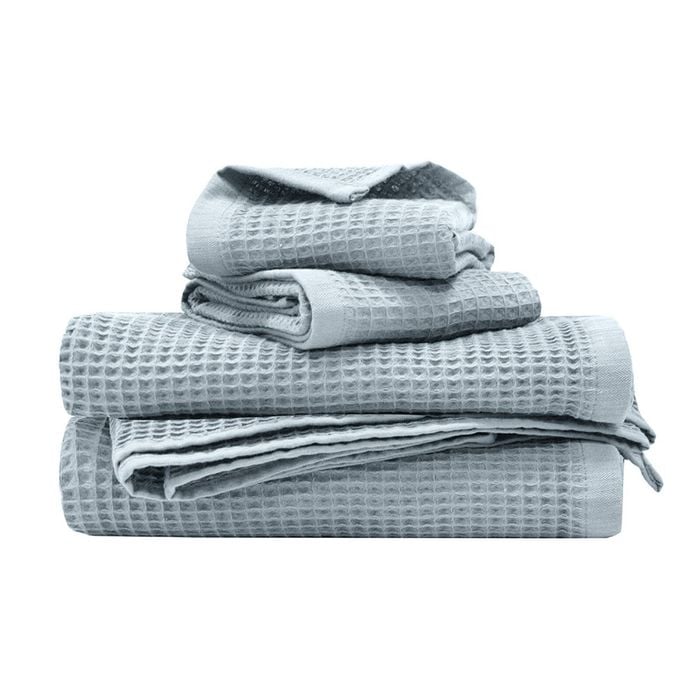 Bambury Waffle Bath Towel - Cloud