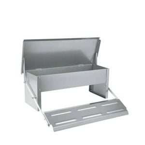 11l Automatic Chook Chicken Feeder Poultry Auto Treadle Aluminium Metal Feeders