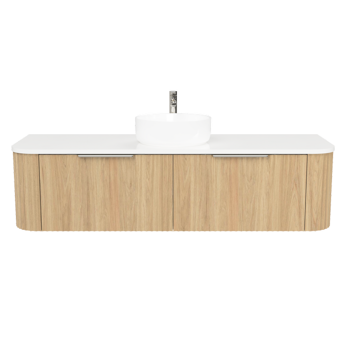 New England Joinery 1500mm Throne Centre Basin SilkSurface Top Wall Hung Vanity