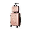 Wanderlite 12" 20" Luggage Set Suitcase TSA Rose Gold