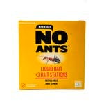 Kiwicare 60ml NO Ants Liquid Bait & Bait Stations - 3 Pack