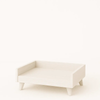 Paws and Willow Small Arctic White Retreat Wooden Dog Bed