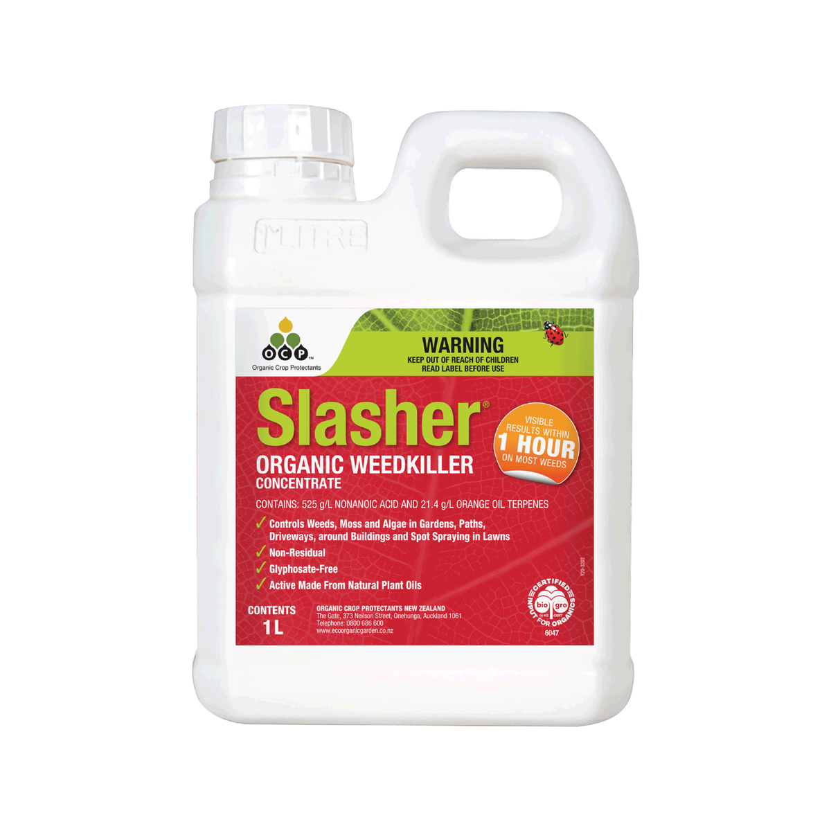 OCP 1L Slasher Eco-Organic Weedkiller Concentrate - Bunnings New Zealand