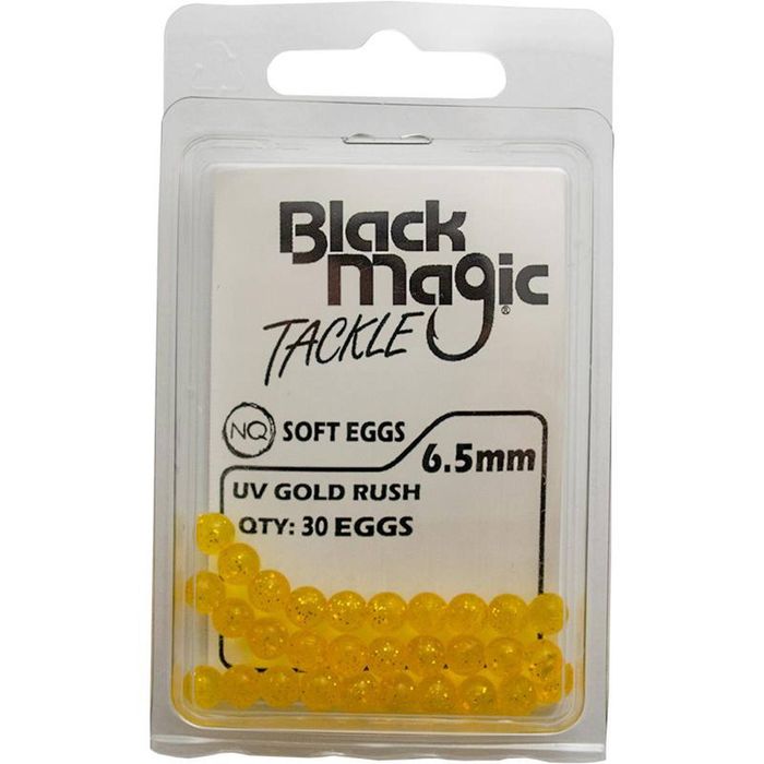 Black Magic 6.5mm Soft Eggs Trout Fishing Lure UV Gold Rush