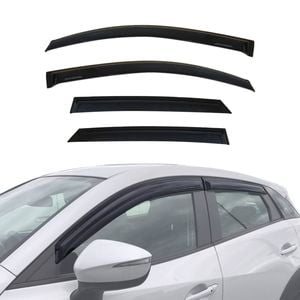 AUSGO Luxury Weather Shields for Mazda CX3 CX-3 2015-Onwards Weathershields Window Visors Wind Deflectors