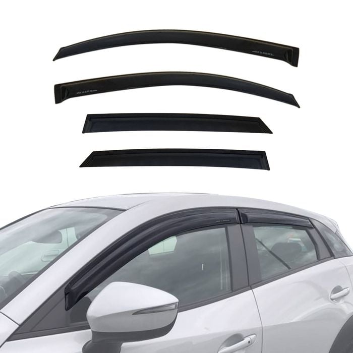 AUSGO Luxury Weather Shields for Mazda CX3 CX-3 2015-Onwards Weathershields Window Visors Wind Deflectors