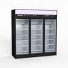 Thermaster Black Upright Three Glass Door Freezer  - Display Freezers (lg-1563df)