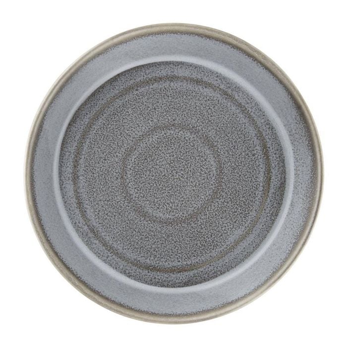 Olympia Cavolo Flat Round Bowls Charcoal Dusk 220mm 4 Pack