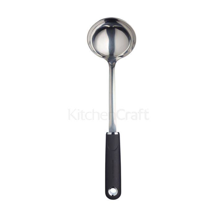Mastercraft Soft-Grip Stainless Steel Soup Ladle Kitchen Utensil