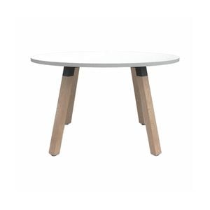 Olg Plantation Boardroom Table Solid Oak Frame White Top L3600mm X W900mm