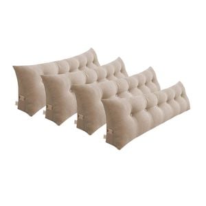 SOGA 4x 180cm Beige Wedge Pillows