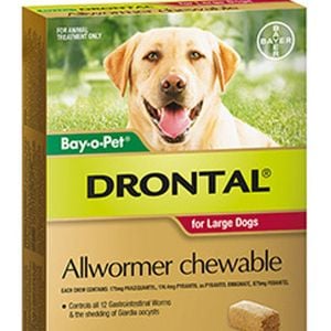 Drontal Chew Bay-o-pet Large Dog 35kg 20pk