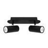 Cougar Lighting Urban 2lt 10w LED Rail Spot Light Black
