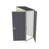 Build-a-Shed 0.8 x 0.8 x 2m Skillion Single Hinged Door Shed with Single Hinged Side Door - Grey
