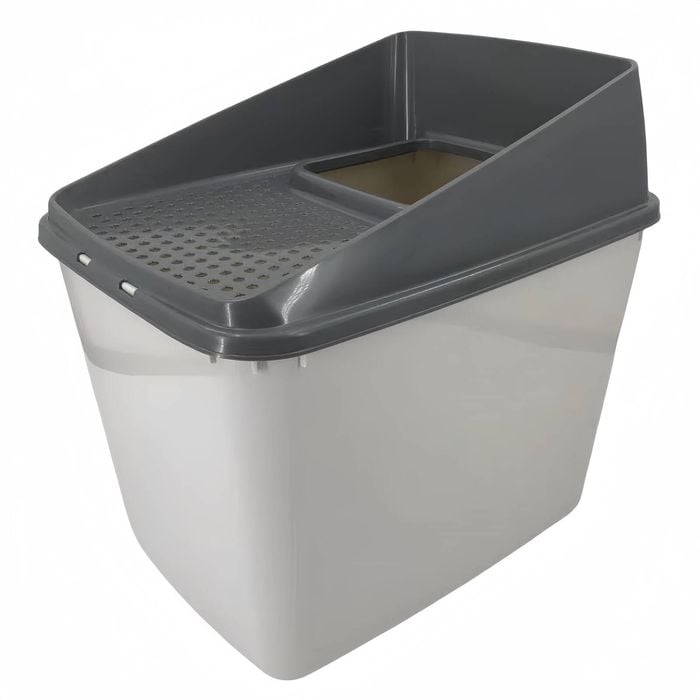 Xl Top Entry Cat Litter Box No Mess Large Enclosed Covered Kitty Tray