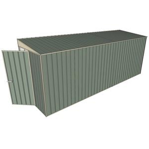Build-a-Shed 1.5 x 5.2 x 2m Hinged Door Tunnel Shed Without Side Doors - Green