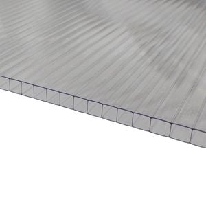 Twinwall 1800 x 1220x 8mm Clear Polycarb Roofing - 1800mm Clear