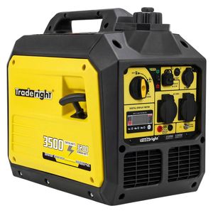 Traderight 3500W Petrol Inverter Generator Portable Silent Pure Sine Wave Power