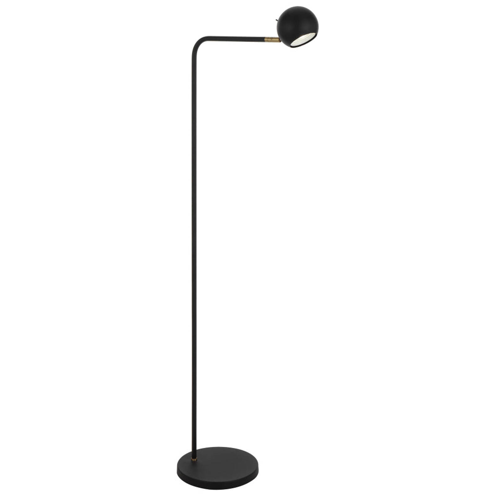 Telbix Jeremy Contemporary Standing Floor Lamp Light Metal Black Antique Brass Sand