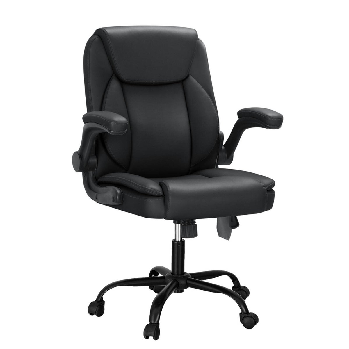 Artiss Massage Office Chair Black Mid Back - Bunnings Australia