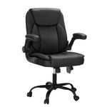 Artiss Office Chair Massage Black Mid Back