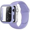 Silicone Sports Watch Band Strap + Case Set - For Apple iWatch [42mm Series 3] (Purple)