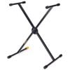 Hercules Foldable Music Instrument Single X Stand/Holder for Keyboard/Piano BLK