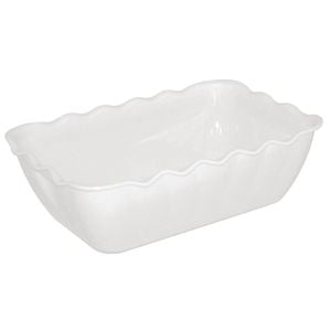 Olympia Kristallon Salad Crock Medium White SAN 2L 260x175x85mm Kitchenware Catering Bowl