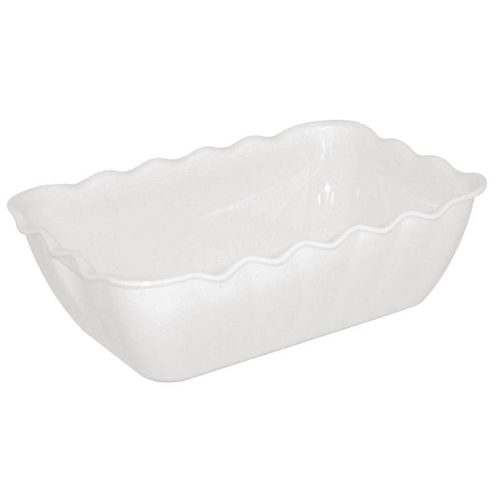 Olympia Kristallon Salad Crock Medium White SAN 2L 260x175x85mm Kitchenware Catering Bowl