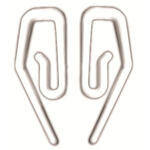 Windoware Permette White WW Curtain Hook - 24 Pack