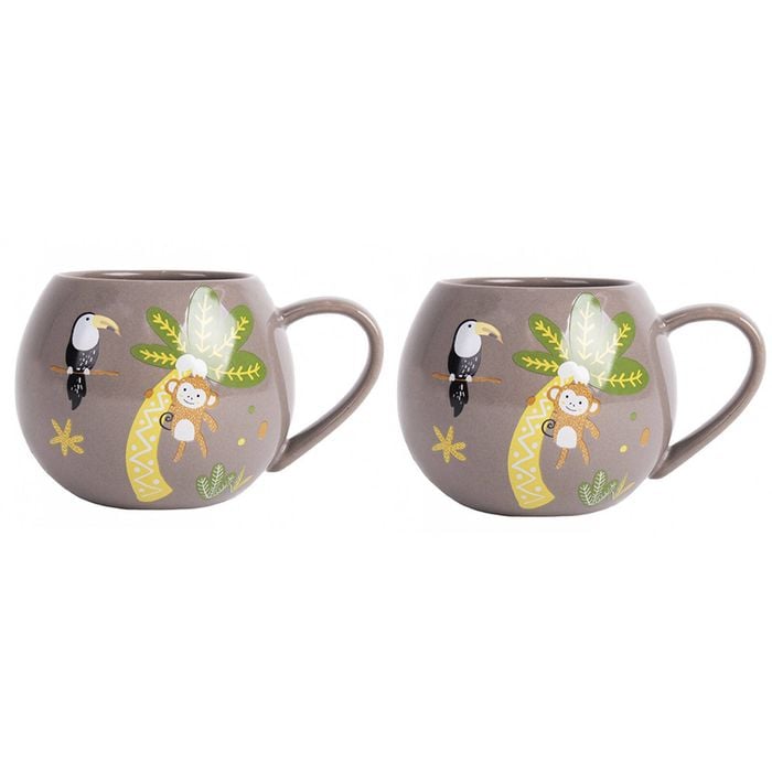 2PK Ladelle Jungle Porcelain Mug