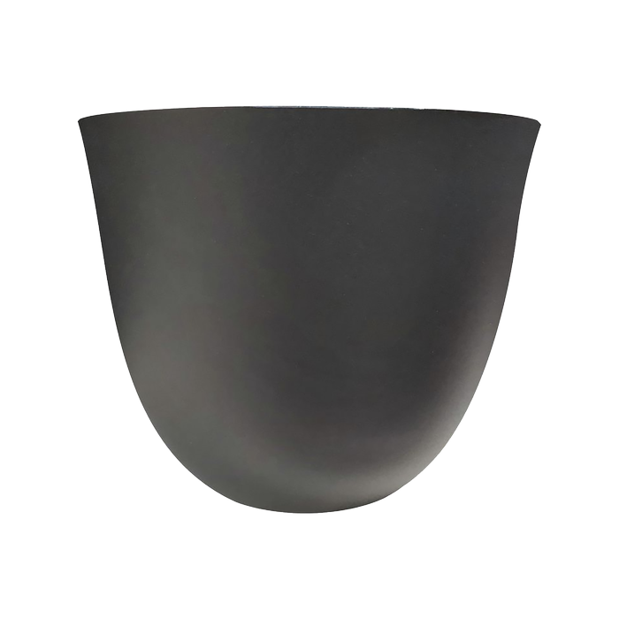 All Set 19 x 16.5cm Black Plastic Pot - Black
