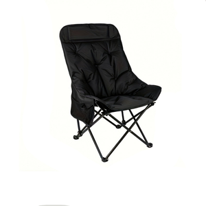 Outdoor Moon Chair Foldable High-back Camping Chair, Thickened & Lightweight
