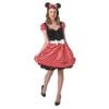 Minnie Mouse Sassy Halloween Costume for Adults, Disney Polka Dot Dress and Ears, large